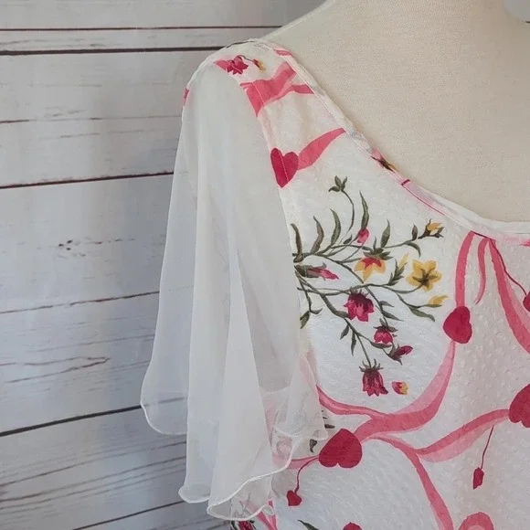 Gold Label Vintage Victoria's Secret‎ Romantic Date Night Sexy Girly Top Medium - Picture 6 of 15